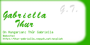 gabriella thur business card
